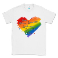 White kindness equality peace love inclusion diversity h Classic Tee - MaliasSmallBusiness