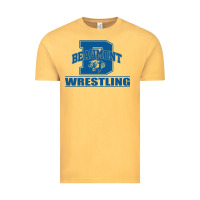 Vintage Mustard Beaumont Wrestling Vintage Tee - Jasminsmagicworld