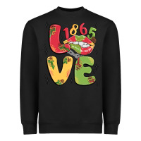 Black love juneteenth lips Heavyweight Sweatshirt - MaliasSmallBusiness