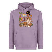 Lavender Just a girl who loves Fall afro woman Heavyweight Hoodie - NancyCooperArtShop