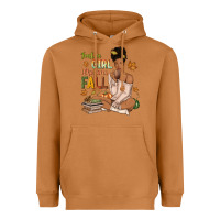 Just A Girl Who Loves Fall Afro Woman Heavyweight Hoodie | Teevron