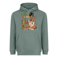 Sage Just a girl who loves Fall afro woman Heavyweight Hoodie - NancyCooperArtShop
