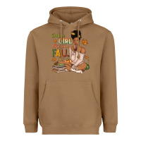Toasted Coconut Just a girl who loves Fall afro woman Heavyweight Hoodie - NancyCooperArtShop