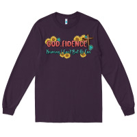 Plum god fidence Long Sleeve Tee - MaliasSmallBusiness