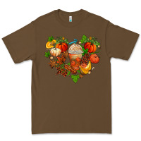 Cacao fall pumpkin heart Premium Tee - AdoDesignShop