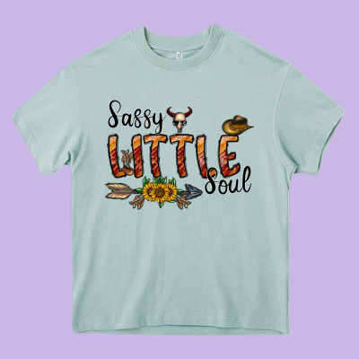Sassy Little Soul Heavy Core Tee Designed By Cowhidedigitalart