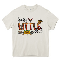 Cream sassy little soul Heavy Core Tee - CowhideDigitalArt