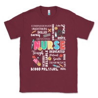 Burgundy nurse word Classic Tee - JahusDesignShop