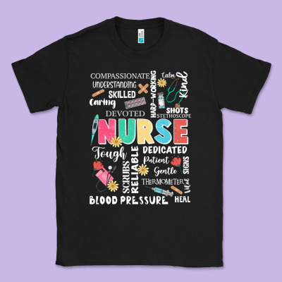 Nurse Word Classic Tee Designed By Jahusdesignshop