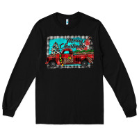 Black truck merry christmas Long Sleeve Tee - JahusDesignShop