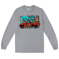 Heather Grey truck merry christmas Long Sleeve Tee - JahusDesignShop