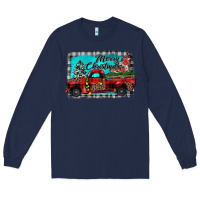 Navy truck merry christmas Long Sleeve Tee - JahusDesignShop
