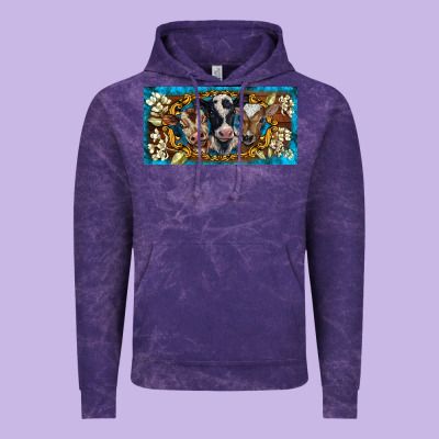 Western Cow Turquoise’s White Flowers License Plate Template Vintage Hoodie Designed By Barkaloodesign