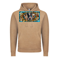 Vintage Coffee western cow turquoise’s white flowers license plate template Vintage Hoodie - BarkalooDesign