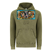 Vintage Olive western cow turquoise’s white flowers license plate template Vintage Hoodie - BarkalooDesign