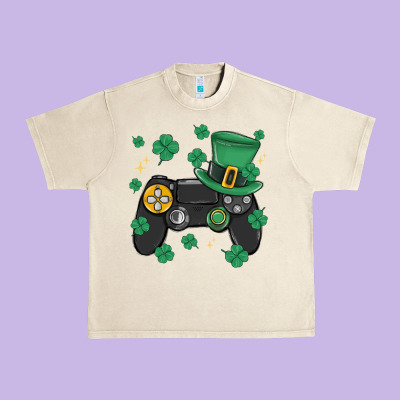 Video Game St Patricks Day Urban Heavy Tee Designed By Maliassmallbusiness