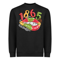 Black 1865 juneteenth lips Heavyweight Sweatshirt - MaliasSmallBusiness