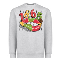 1865 Juneteenth Lips Heavyweight Sweatshirt | Teevron