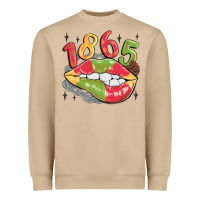 Mushroom 1865 juneteenth lips Heavyweight Sweatshirt - MaliasSmallBusiness