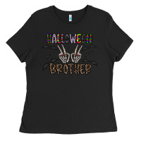 Black halloween brother Ladies Tee - CowhideDigitalArt
