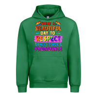 Emerald what a beautiful day to respect other people Urban Hoodie - FaDigitalArtStudio