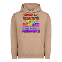 Pigment Burro what a beautiful day to respect other people Urban Hoodie - FaDigitalArtStudio