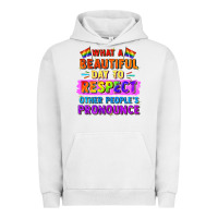 Pigment Lunar Rock what a beautiful day to respect other people Urban Hoodie - FaDigitalArtStudio