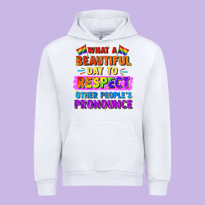 What A Beautiful Day To Respect Other People Urban Hoodie Designed By Fadigitalartstudio