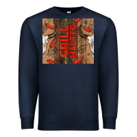 Navy grill master with bull skull Premium Sweatshirt - TumblerDesignByShophia