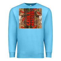 Ocean Blue grill master with bull skull Premium Sweatshirt - TumblerDesignByShophia