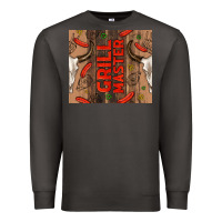 Smoke grill master with bull skull Premium Sweatshirt - TumblerDesignByShophia