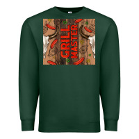 Sports Green grill master with bull skull Premium Sweatshirt - TumblerDesignByShophia
