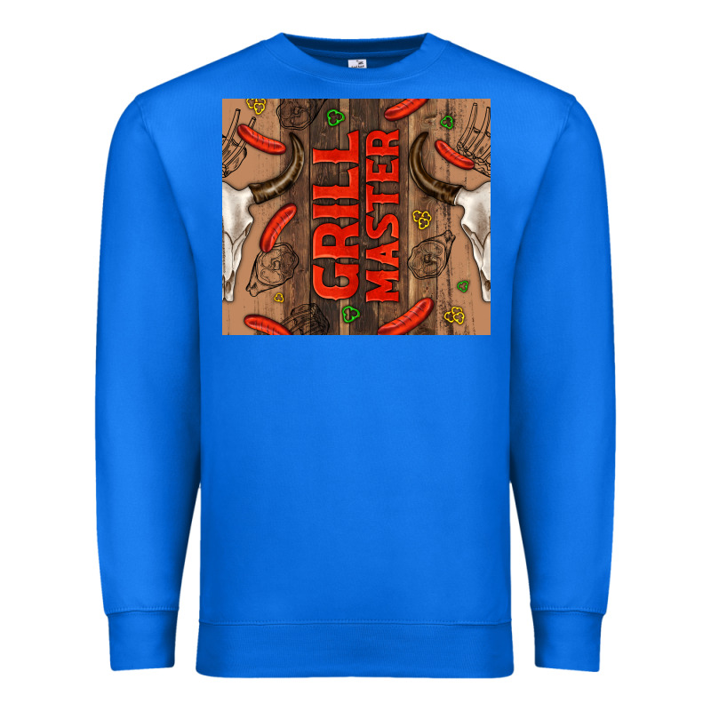 Grill Master With Bull Skull Premium Sweatshirt by TumblerDesignByShophia | Teevron