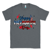 Charcoal Heather happy memorial day Classic Tee - MaliasSmallBusiness