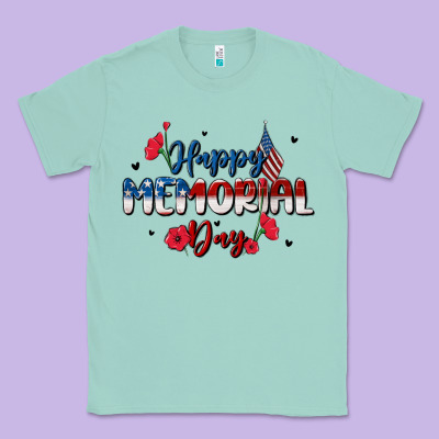 Happy Memorial Day Classic Tee Designed By Maliassmallbusiness