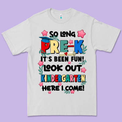 So Long Pre K Premium Tee Designed By Jahusdesignshop