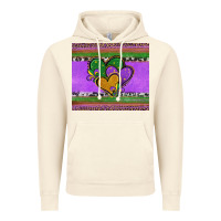Vintage Artic mardi gras hearts and fleur de lis Vintage Hoodie - Jasminsmagicworld