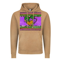 Vintage Camel mardi gras hearts and fleur de lis Vintage Hoodie - Jasminsmagicworld