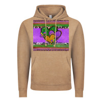 Vintage Coffee mardi gras hearts and fleur de lis Vintage Hoodie - Jasminsmagicworld