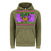 Mardi Gras Hearts And Fleur De Lis Vintage Hoodie | Teevron