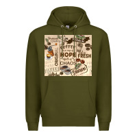 Army Green coffee is a cup of hope Premium Hoodie - TumblerDesignByShophia