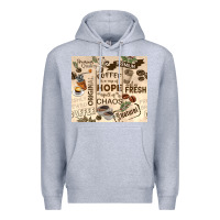 Heather Grey coffee is a cup of hope Premium Hoodie - TumblerDesignByShophia