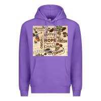 Purple coffee is a cup of hope Premium Hoodie - TumblerDesignByShophia