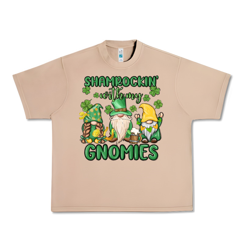 Shamrock With My Gnomies Urban Heavy Tee by MaliasSmallBusiness | Teevron