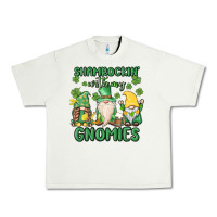 Pistachio shamrock with my gnomies Urban Heavy Tee - MaliasSmallBusiness