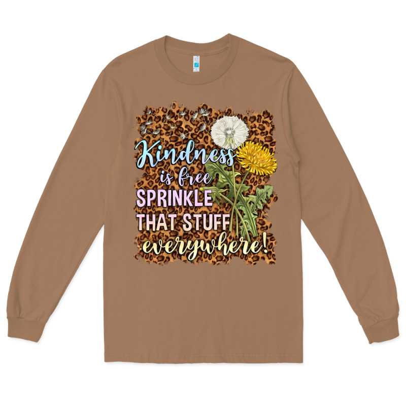 Kindness Is Free Sprinkle Long Sleeve Tee by NancyCooperArtShop | Teevron