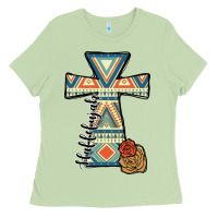 Matcha halleluljah aztec cross Ladies Tee - JahusDesignShop