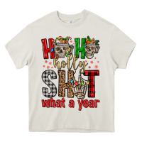 Cream ho ho holly shit what a year Heavy Core Tee - FaDigitalArtStudio