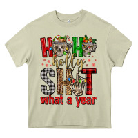 Mossy ho ho holly shit what a year Heavy Core Tee - FaDigitalArtStudio