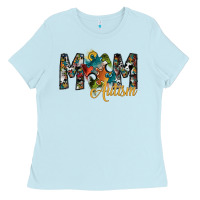 Baby Blue mom autism Ladies Tee - SublimationCraftShop